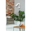 Luxolar Sieninės lempos šviestuvas su jungiklio vamzdeliu Metalinis SPOT LED GU10 Baltas