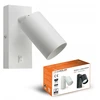 Luxolar Sieninės lempos šviestuvas su jungiklio vamzdeliu Metalinis SPOT LED GU10 Baltas