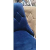 Luxury4Home FABRO W133 tamsiai mėlyna kėdė, dygsniuota, aksominė, apmušta, elegantiška