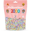 Lyginimo karoliukai 2000 PASTEL La Manuli karoliukai 5mm atsarginis rinkinys