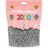 Lyginimo karoliukai Pilkas 2000 karoliukai 5mm La Manuli atsarginis rinkinys