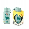 Mała butelka na wodę vaikams w dinozaury, miętowa Brosky Kids 450 ml