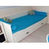Mae Duze Prześcieradło su gumką minky róż retro materac 140x200cm nie kulkuje się