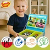 Magnetinės dėlionės Vehicles Automobiliai Smily Play knyga vaikams 3+ Dėlionė