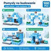Magnetinės kaladėlės 100 vnt 3D Ledo kubelių pasaulis 3+ vaikams