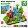 Magnetinės kaladėlės 100 vnt džiunglių 3D kubeliai vaikams 3+
