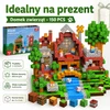 Magnetinės kaladėlės 150 vnt 3D gyvūnų namelis 3+ vaikams
