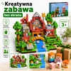 Magnetinės kaladėlės 150 vnt 3D gyvūnų namelis 3+ vaikams