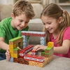 Magnetinės plytos 100 vnt. 3D statybinių plytų rinkinys + 2 figūrėlės