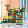 Magnetinės statybinės plytelės 200 Vnt Marble Run STEM Statybinis rinkinys vaikams nuo 3 metų