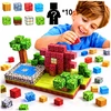 Magnetiniai blokai 177 vienetai 3D statybiniai blokai kubeliai Pikselių rinkinys