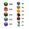 Magnetiniai blokeliai 120 kaladėlių rinkinys 2 Cube žmonės