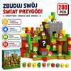 Magnetiniai blokeliai 200 vnt pikselių 3D nuotykis vaikams nuo 3 metų