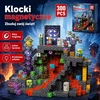 Magnetiniai blokeliai 300 vnt lavos urvas 3D kubeliai vaikams 3+
