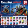 Magnetiniai blokeliai 300 vnt lavos urvas 3D kubeliai vaikams 3+