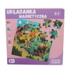 MAGNETINIAI DĖLĖS ŽEMĖLAPIAI GYVŪNAI QBI VAIKAMS LOGINĖ DOVANA