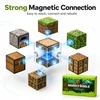 Magnetiniai konstrukciniai blokeliai KUBAI BLOKAI Didelis rinkinys 200 vnt + 10 figūrėlių