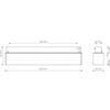 Magnetinis LED bėgelių šviestuvas DPM MTL-SPL-12W-B, 12 W, 4000 K, 960 lm, juodos sp.