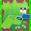 Magnetinis pagrindas, Minecraft blokelių pagrindas – žolė, samanos ir akmuo