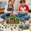 Magnetinių blokelių VAIKŲ kubelių rinkinys 3D+200+ žmonių dovanų DĖŽUTĖ