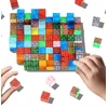 Bez Marki MAGNETINIŲ BLOKŲ RINKINYS PIXEL CUBE BLOCKS lagaminas FIGURINES 100 EL