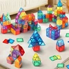 MAGNETINIŲ KONSTRUKCIJŲ UGDOMINIŲ BLOKUČIŲ RINKINYS 100 EL DIDELIŲ 3D PLOKŠČIŲ