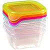 Maisto laikymo dėžučių rinkinys CURVER FRESH&amp;GO, h11 x 15,5 x 15,5 cm, 800 ml, 3 vnt.