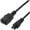 Maitinimo kabelis DELTACO IEC C14 - IEC C5, 0,5m, juodas / 1902267