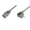Assmann Electronic ASSMANN Netzkabel juodas Schuko 90Grad kampinis - C13 St/Bu 0,75m H05VV-F3G 0,75qmm