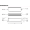 200W LED maitinimo šaltinis GV6, 24V, CV, PFC, IP67