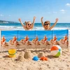 Malcom BEACH SCREEN 6M STORIS PREMIUM MEDŽIAGA + PLAKTUKAS PAPLŪDIUI IR JŪRAI