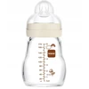 MAM stiklinis kūdikių buteliukas 170 ml su SkinSoft silikonu