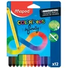 Maped Infinity grafitinės kreidelės, 12 spalvų, dėklas