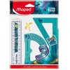 Maped Rinkinys geometryczny elastyczny Flex DRAGON 15 cm linijka ekierka kątomierz