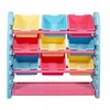 Małpiszon Plastikinė lentyna žaislams King - mėlyna