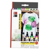 Marabu Fashion Purškiklis Tropical Island dažai audiniams, 4 vnt.
