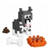 Marioinex Konstrukciniai blokeliai „Mini Waffle Pocket Pets“ – šuniukai huskiai