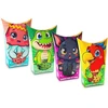 Marioinex Mini Waffle Pocket Pets 4 rinkinys: Krokodilas, Papūga, Medūza, Šikšnosparnis