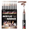 Markery akrylowe Flysea 9 vnt. – Maillard Series / Pędzelkowe