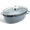 Marmurinė GOOSE keptuvė 8l 38cm GRILL keptuvė 3in1 puodas 4602