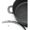 Marmurinė keptuvė 8 l žąsų viryklė + kvapioji priemonė DIDELI INDUKCIJA 38 CM Cheffinger