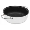 MARMURINIS PUODAS Žemas plokščias NELIMPANČIUS 22cm 2,8l INDUKCINĖS Dujos 7402