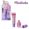 Aquarius MARTINELIA Little Unicorn rinkinys 1 lūpų blizgis, 1 nagų lakas (Violetinis)