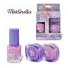 Aquarius MARTINELIA Little Unicorn kosmetikos rinkinys vaikams, 1 nagų lakas, 2 lūpų blizgis (violėtinis)