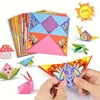 Martius SPALVOTAS ORIGAMI POPIERIUS POPIERIAUS LANKTIES MENAS 15x15 cm + KNYGA