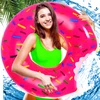 Martom PRIPUKIMAS PAPLŪDŽIO RATAS DONUT DONUT ROŽINIS PLAUKIMO ŽIEDAS BASEINŲ PAplūdIMUI