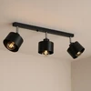 Pakabinamas šviestuvas Masterled Lampa sufitowa wiszaca kinkiet sufitowy żyrandol 3x E27 oprawa loft juoda