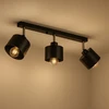 Pakabinamas šviestuvas Masterled Lampa sufitowa wiszaca kinkiet sufitowy żyrandol 3x E27 oprawa loft juoda