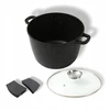 Masterpan Didelis marmurinis puodas 14L su dangteliu ir aromato rankenėlių sistema 32cm
