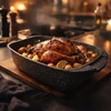 MASTERPAN GRANITE KREPŠELIS 32 CM SU AROMA RANKENĖLIU DANGIU – DIDELIS